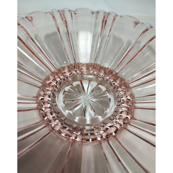Pink Depression Glass Old Cafe Candy Dish Vintage, 1930's - Picture 4 of 6